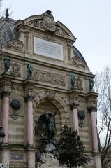 Fontaine Saint Michel in Paris, France - 620263971