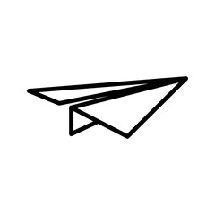 paper plane icon design vector template