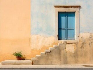 Fototapeta na wymiar Haus im mediterranen minimalistischen Stil