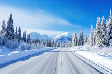 Fototapeta premium Winter snowy lanscape