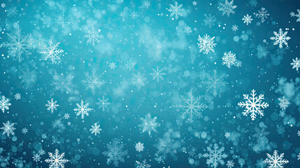 Winter snowfall snowflakes backgorund