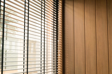 Blinds window decoration interior of room,Venetian blind or sun blind.