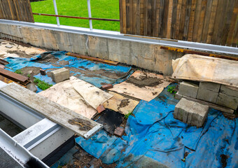 Development of a terrace at the house