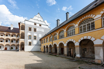 Fototapeta na wymiar Velke Losiny castle in Northern Moravia, Czech Republic