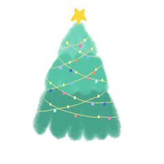 green christmas tree