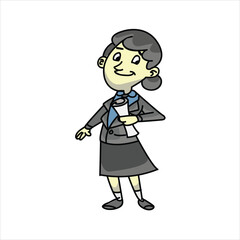 cartoon business woman 20
