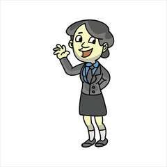 cartoon business woman 19