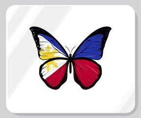 Philippines Butterfly Flag Pride Icon
