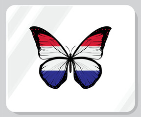 Netherlands Butterfly Flag Pride Icon
