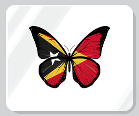 East Timor Butterfly Flag Pride Icon
