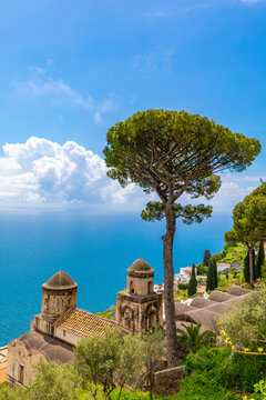 View from Ravello, Amalfi Coast (Costiera Amalfitana), UNESCO World Heritage Site, Campania