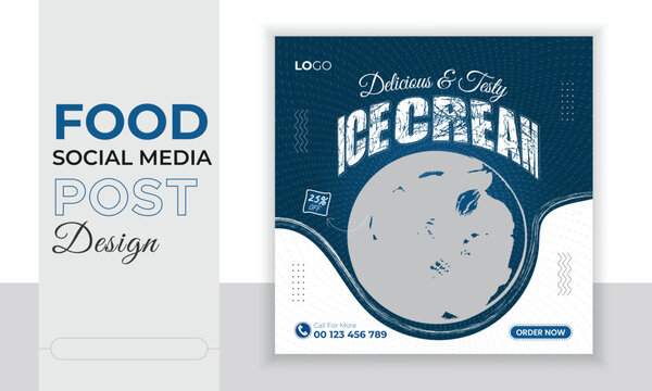 Food social media post design