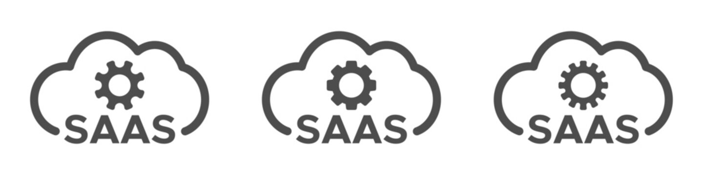 SAAS technology vector icons