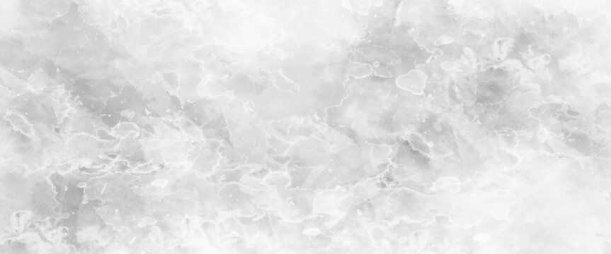 Luxurious watercolor textures on white paper background. Grey shades gradient watercolor background. Modern style background and cement wall texture. white color concrete wall for background.	