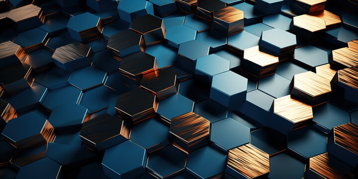 abstract background with hexagons © sedius