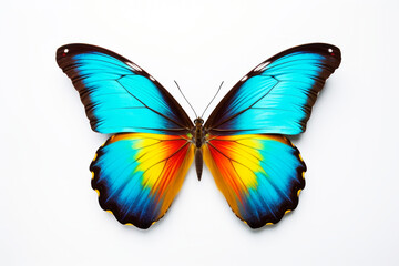 Beautiful butterfly on a light background. Generative AI