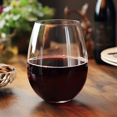 Stemless wine glass styled photo, product mockup - 620279749