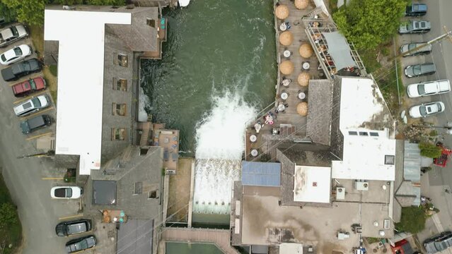 Historic Fish Town in Leland Michigan on the coast of Lake Michigan