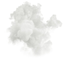 White smooth realistic clouds free shapes isolated backgrounds 3d rendering png - obrazy, fototapety, plakaty