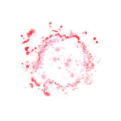 Fototapeta premium Abstract red watercolor liquid ink splashes hand drawn