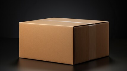 Cardboard package mock up, ideal for customization, generative ai
