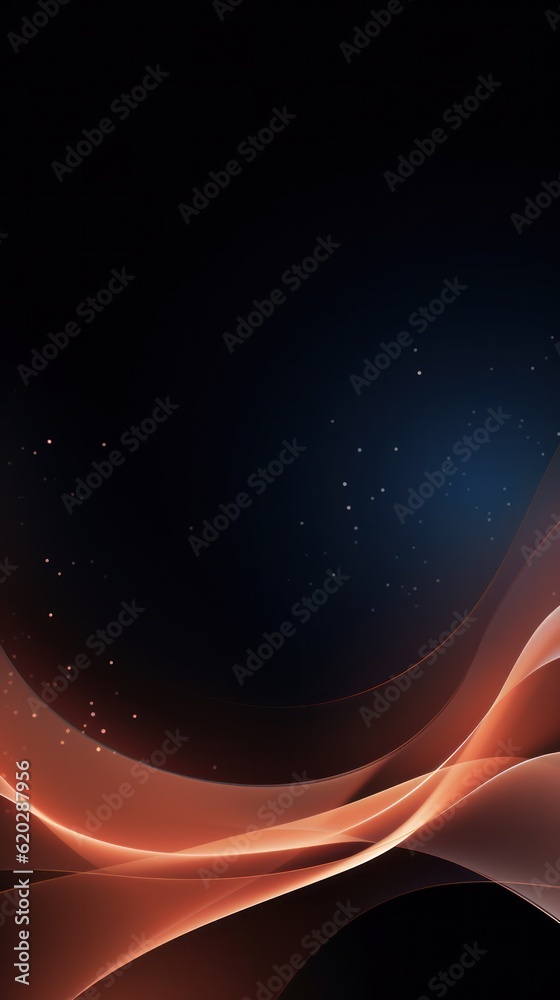 Poster captivating banner backdrop design with wavy abstract shapes and a dazzling glittering effect