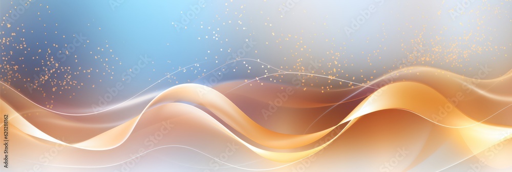 Poster Mesmerizing glittering effect design with wavy abstract shapes for a striking banner background