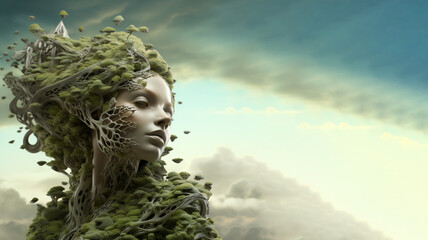 pop art mother nature concept,  Created using generative AI tools.