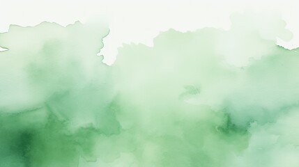 A minimalistic watercolor wash in shades of green and mint, evoking a sense of tranquility and simplicity, perfect for text. Background, social media design, wallpaper texture. Generative AI. 