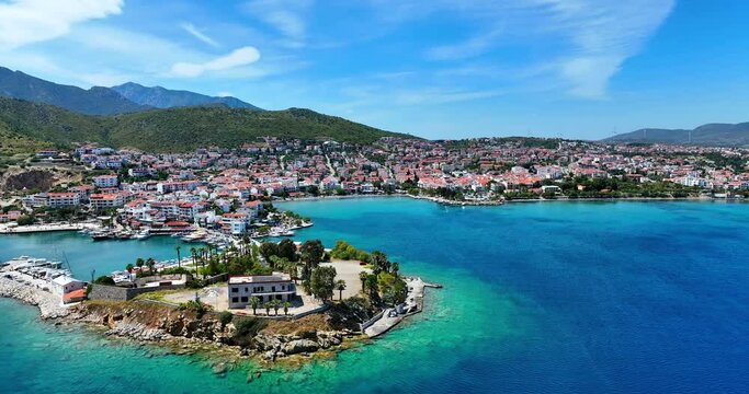 Aerial Drone Footage of Dat&ccedil;a's Stunning Coastline, Muğla, Turkey