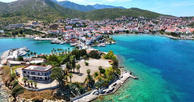 The Rocky Shores and Clear Sea of Dat&ccedil;a, Muğla, Turkey: An Aerial Perspective