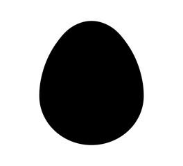 Egg icon. Chicken egg. Easter egg. High quality black icon.
