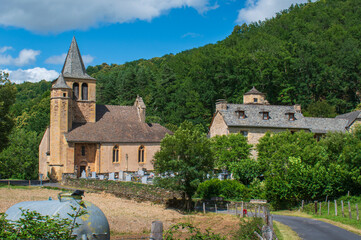 Hameau aveyronnais, Aubrac, France