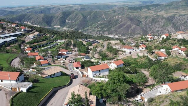 Newly built modern style city of Lachin in Azerbaijan 