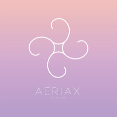 Minimal space logo design, Celestial logotype, Minimalistic, geometric, Space, Universe, Star