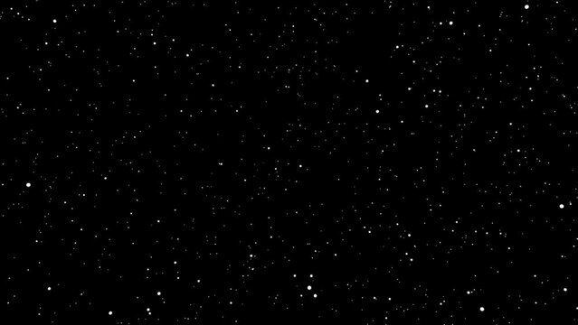 Flying through hyperspace with stars approaching the camera.