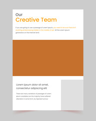  flyer, template layout design with cover page for company profile, a4, cover, magazine, leaflet, company profile, book, annual report, brochures, presentations