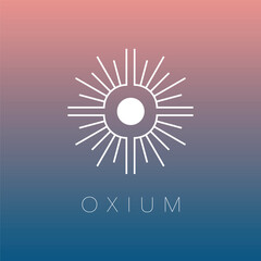 Minimal space logo design, Celestial logotype, Minimalistic, geometric, Space, Universe, Star