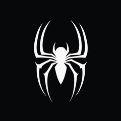 Spider Insect Arthropod symbol logo design, vector silhouette