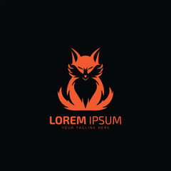 owl or fox or wolf logo icon vector illustration design template