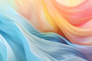 Foto op Aluminium abstract colorful  rainbow background with waves © youriy