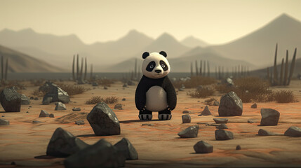 Panda in the Wasteland: A Generative AI Experiment Gone Wrong