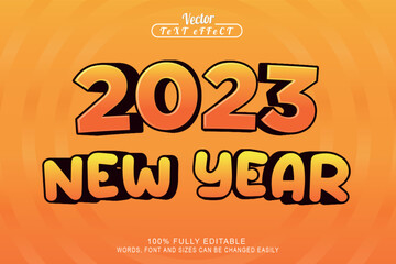 Happy new year 2023 text effect