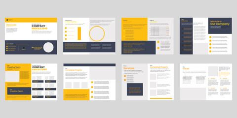  company profile, brochure, modern blog posts, slide vector, simple banner, WEBINAR, For app, Social media, digital display style, flyer set, A4, presentation template.