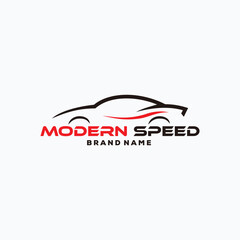 Auto style car logo design with vehicle icon Vector illustration.