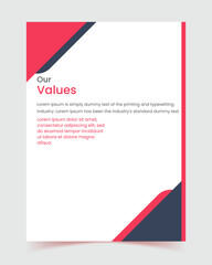flyer, A4, Brochure creative design, cover, report, Multipurpose template, back and inside pages, Trendy minimalist design, Vertical a4 format, company profile