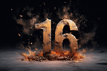 Cinematic Number 16 Illustration
