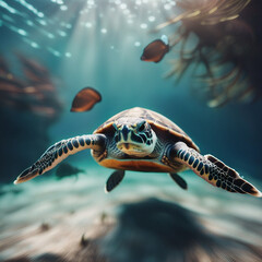Fototapeta premium green sea turtle