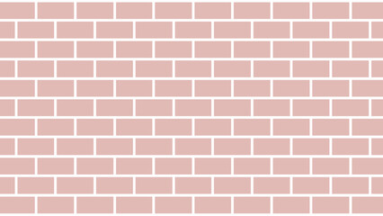 Pink brick wall as background	