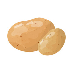 Vector product icon vegetable  potato.  Potato illustration in flat minimalism style.